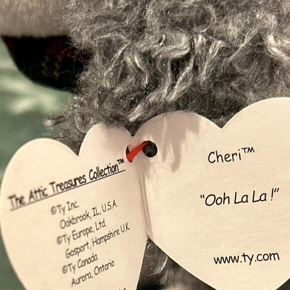 Cheri -TY Beanie Baby- RARE/htf "the attic collection" dog - Picture 5 of 5